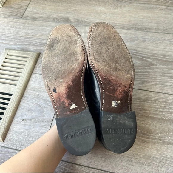 Florsheim Mens Black Leather Oxfords Shoe - Picture 14 of 15